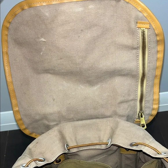 Lafuma Canvas and Leather Vintage Backpack - Picture 12 of 16